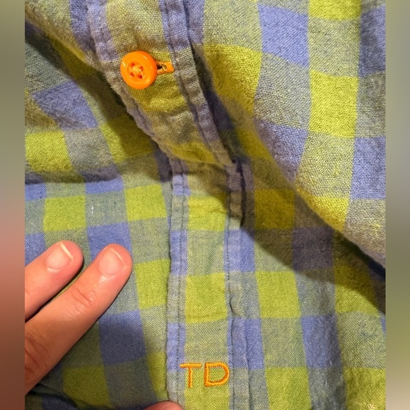 Thomas Dean Linen Checkered Men's Shirt - Picture 5 of 5